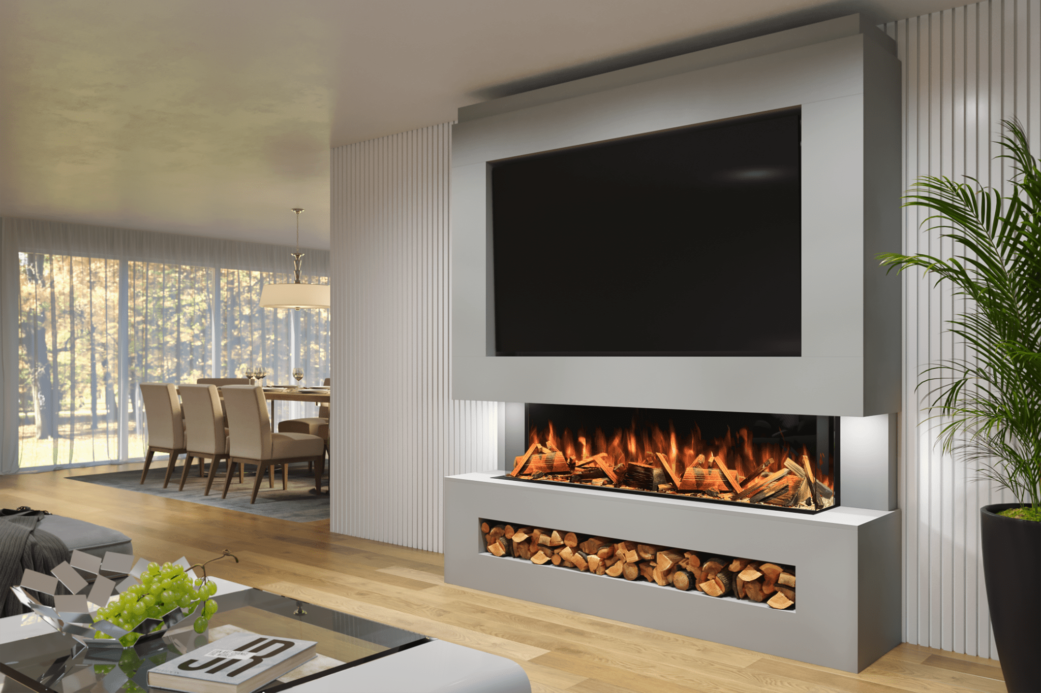 Get Media Wall Ideas with Fire in the UK